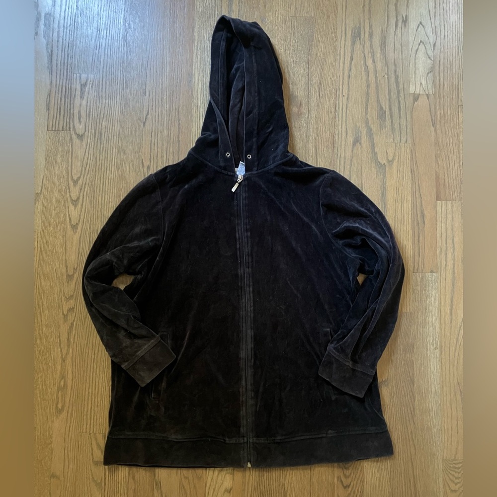 Velour Zip Up Hoodie Jacket 14/16